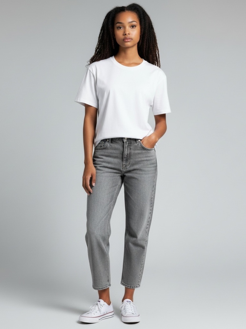 Everlane Women's Light Grey Straight Leg Jeans Size 8 (29 Regular) Flawless 🩶